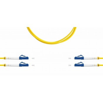 Патч-корд оптический TopLan, дуплексный, LC/UPC-LC/UPC, 657A1, 1,5 м, LSZH